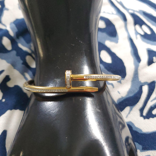 Nail Bangles with Rhinestones