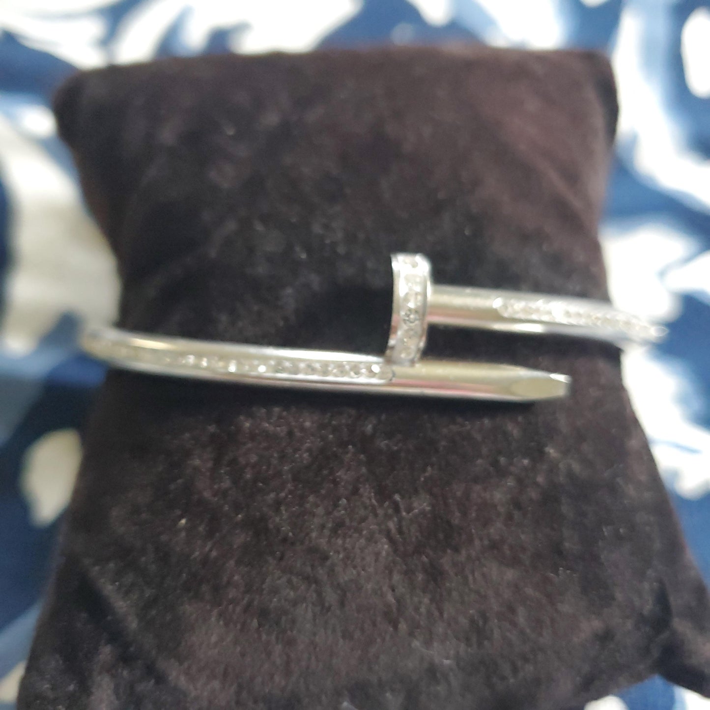 Nail Bangles with Rhinestones