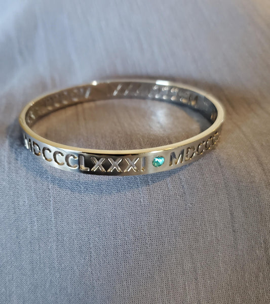 Spelman ROMAN numeral bangle